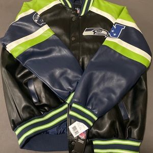 NFL Seahawks Leather Jacket
